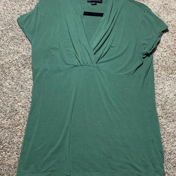 INC International Concepts Tops - Olive Women’s Short Sleeve Blouse